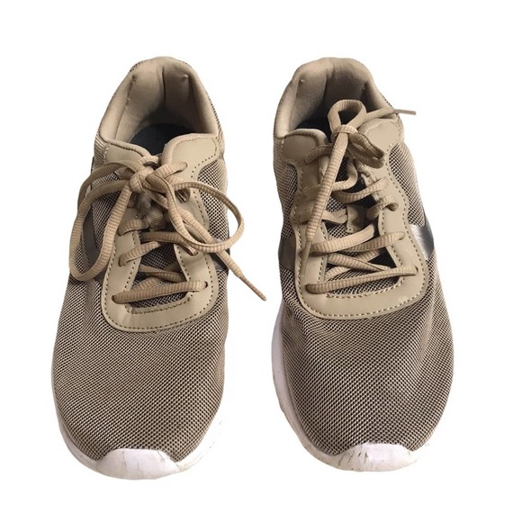 Athletic Works Shoes - Athletic Works | Memory Foam Neutral Tan Fabric Upper Sneakers